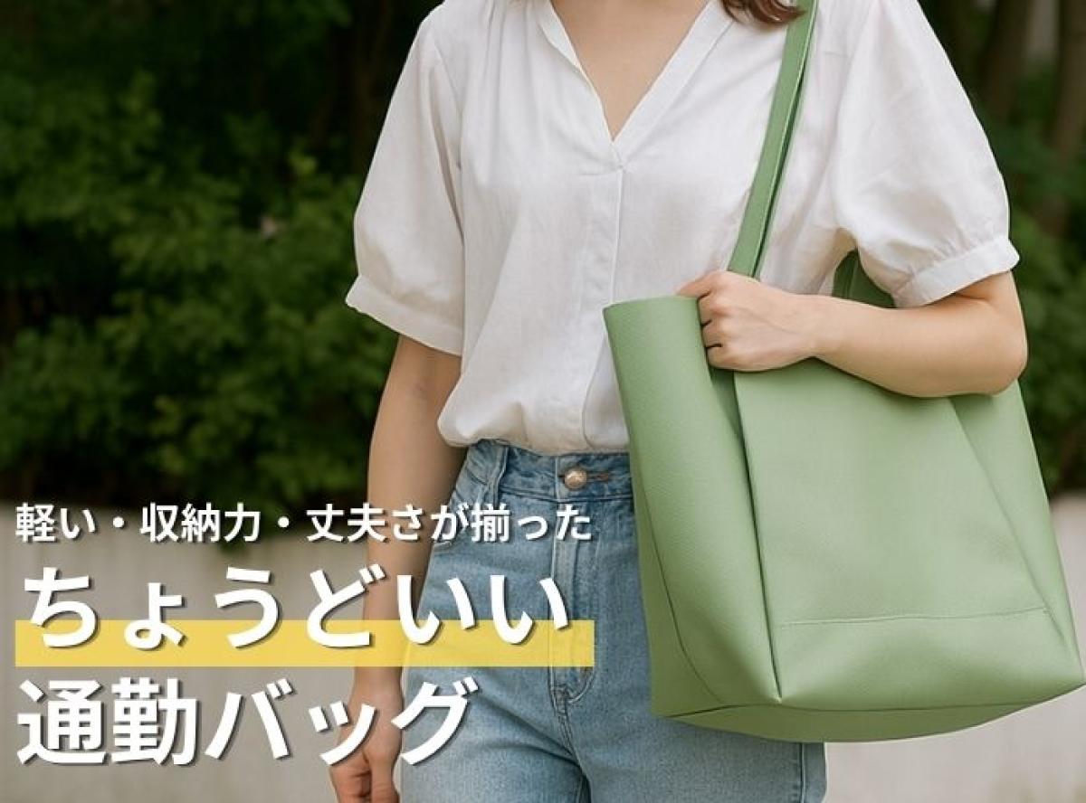 軽くて丈夫なA4対応｜わずか400gでパソコンも入る通勤にちょうどいいレディースバッグ